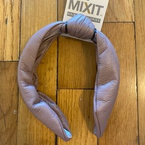 “Muave” Leather Knot Headband